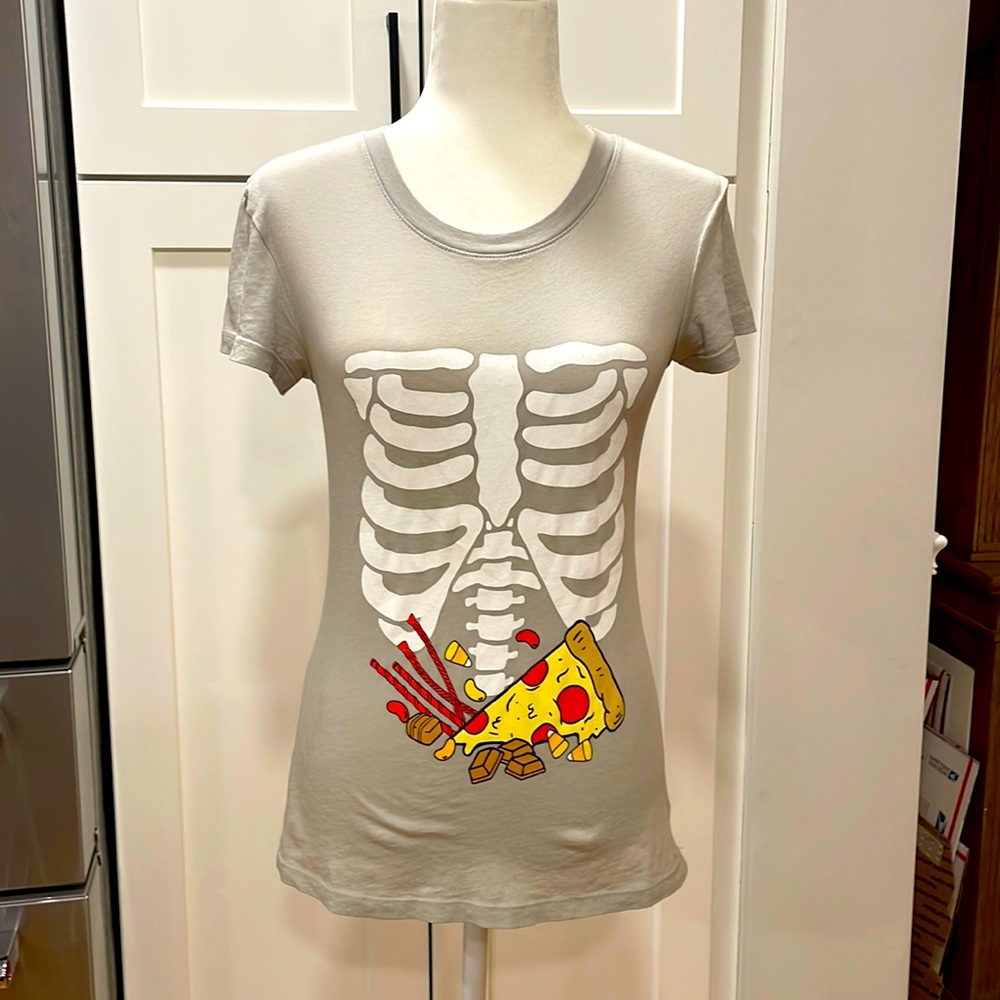 Wildfox Skeleton Junk Food Stomach Tee